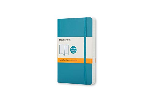 Moleskine Notizbuch, Pocket, Liniert, Soft Cover, Unterwasser-Blau von Moleskine