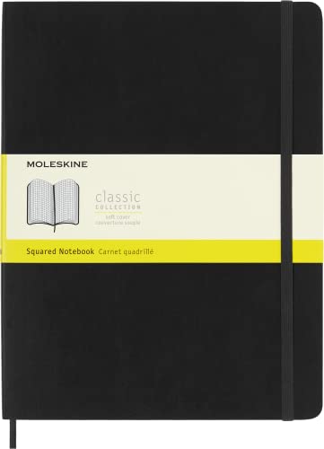 Moleskine Notizbuch, Xlarge, Kariert, Soft Cover, Schwarz von Moleskine