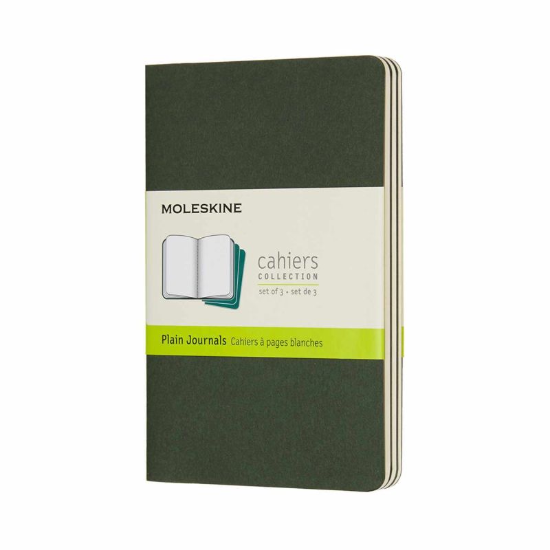 Notizbücher Cahier blanko Kartoneinband A6 3 Stück von Moleskine
