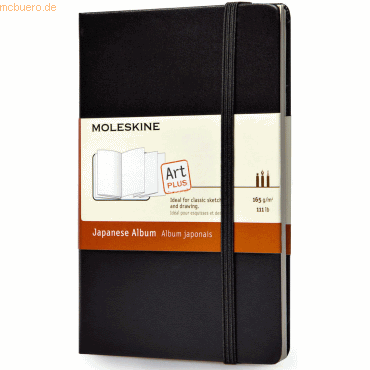 Moleskine Notizbuch Japanisches Album Pocket 9x14cm 165g/qm Hardcover von Moleskine