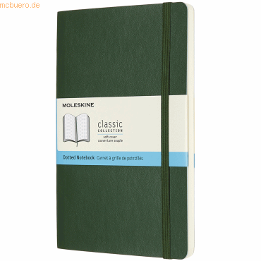 Moleskine Notizbuch Large A5 Punktraster Softcover myrtengrün Moleskine Notizbuch Large A5 Punktraster Softcover myrtengrün von Moleskine