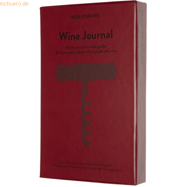 Moleskine Notizbuch Passion Journal Large A5 Wein Hardcover 200 Blatt von Moleskine