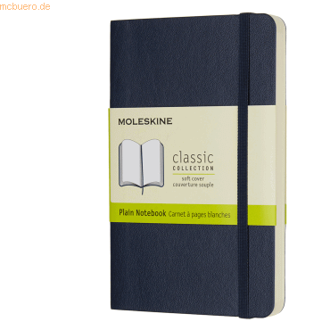 Moleskine Notizbuch Pocket A6 blanko Softcover saphir von Moleskine