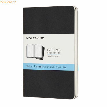 Moleskine Notizheft Cahier Pocket A6 Punktraster Kartoneinband VE=3 St von Moleskine