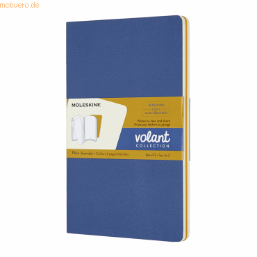 Moleskine Notizheft Volant Large A5 blanko Softcover VE=2 Stück vergis von Moleskine