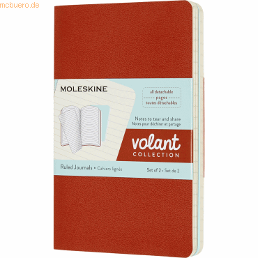 Moleskine Notizheft Volant Pocket A6 liniert Softcover VE=2 Stück kora von Moleskine