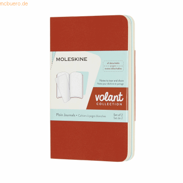 Moleskine Notizheft Volant XS 6,5x10,5cm blanko Softcover VE=2 Stück k von Moleskine