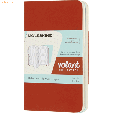 Moleskine Notizheft Volant XS 6,5x10,5cm liniert Softcover VE=2 Stück von Moleskine