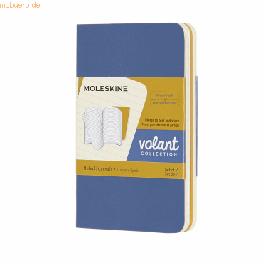 Moleskine Notizheft Volant XS 6,5x10,5cm liniert Softcover VE=2 Stück von Moleskine