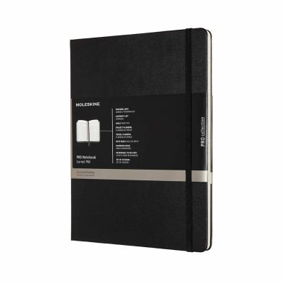 PRO Notizbuch Hard Cover schwarz von Moleskine