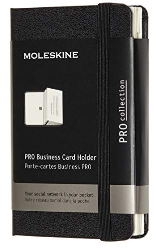 Moleskine Pro Visitenkartenfächer (Xsmall, Hard Cover, 2 Fächer) schwarz von Moleskine