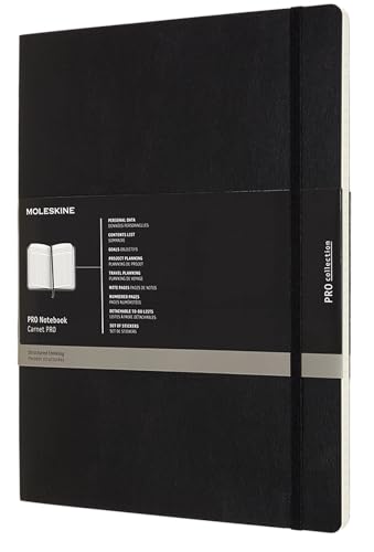Moleskine Professionelles XXlarge Notizbuch (Soft Cover) Schwarz von Moleskine