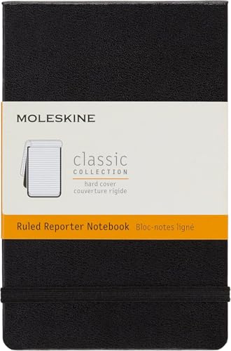 Moleskine S05483 Reporter-Notizblock Pocket, Hardcover, liniert, schwarz von Moleskine