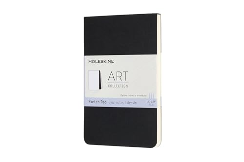 Moleskine Skizzenblock, Skizzenbuch (Papier für Bleistifte, Zeichenkohle, Stifte, Füllfederhalter und Marker, Softcover -9 x 14 cm, 48 Seiten) schwarz von Moleskine