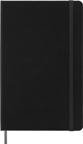 Moleskine Smart Notebook, Smart Writing System, Digitaler Notizblock mit Hardcover, Linierten Seiten und Elastischem Verschluss, Größe Large 13 x 21 cm, Farbe Schwarz von Moleskine