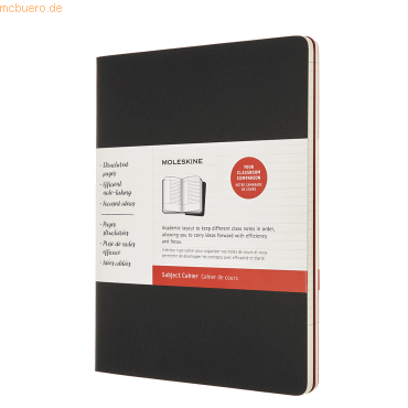 Moleskine Studien-Notizheft Cahier XL 19x25cm liniert 80 Blatt Kartone von Moleskine