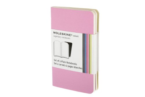 Moleskine Volant Notizhefte (blanko, X-Small, Weicher Einband) 2er-Set pink/magenta von Moleskine