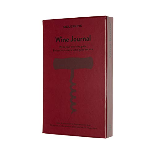 Moleskine - Weinjournal, Themen-Notizbuch - Hardcover-Notizbuch, um Ihre Weine zu sammeln und zu organisieren - Große Größe 13 x 21 cm - 400 Seiten von Moleskine