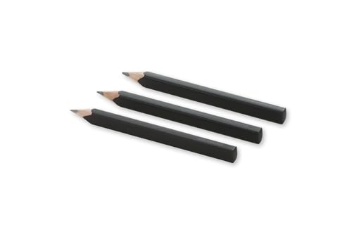 Moleskine Writing Collection, Holz-Kollektion, 3 Bleistifte, 2x 2B 1xHB schwarz von Moleskine