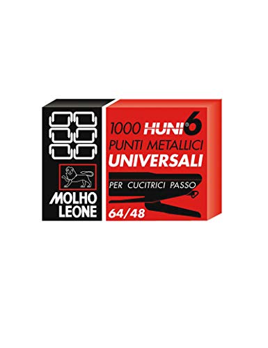 Molho Leone Heftklammern, Bürobedarf Klammern Tackerklammern, 10 Schachteln mit je 1.000 Heftklammern, insgesamt 10.000 Klammern von Molho Leone