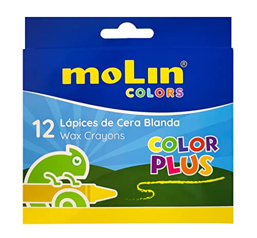 Molin - Softwachs zum Ausmalen, Box mit 12 Stück von Molin