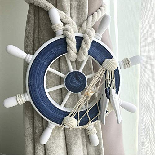 Molinter Vorhang Raffhalter Rope Vorhang Halter Schnalle Holdbacks Clips Maritime Dekoration 1 Stück (Stil 2) von Molinter