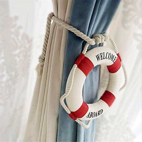 Molinter Vorhang Raffhalter Rope Vorhang Halter Schnalle Holdbacks Clips Maritime Dekoration 1 Stück (Stil 5) von Molinter