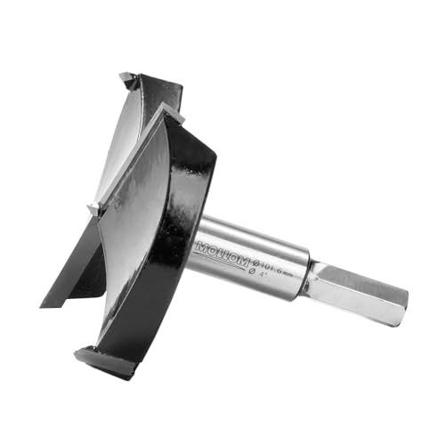 Mollom 101,6mm (4") Forstnerbohrer mit langlebiger YG8 Hartmetall-Dicke von 2,0mm für präzise Holzbearbeitung. Ideal für Hartholz, Kunststoff und Sperrholz von Mollom