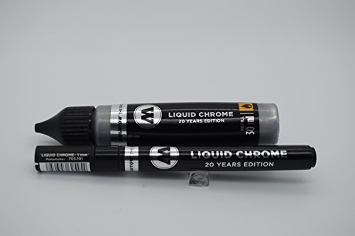 MOLOTOW Liquid Chrome Marker 1mm und 30ml Nachfüllflasche (Refill), SPARPACK von Molotow