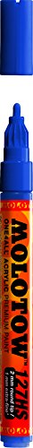 Molotow 127-HS Marker ONE4ALL, 2mm Spitze, 5,0ml, echtblau von Molotow