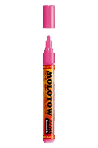 Molotow 227-HS Marker ONE4ALL, 4mm Spitze, 9,0ml, neonpink von Molotow