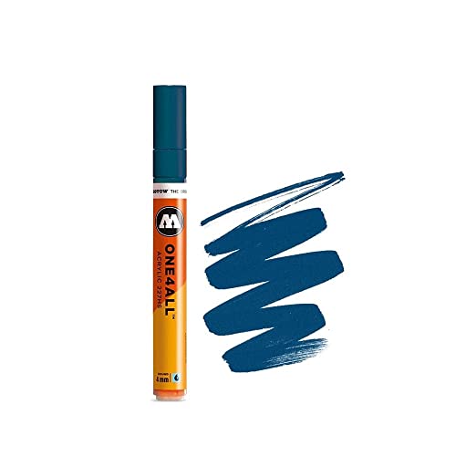 Molotow 227-HS Marker ONE4ALL, 4mm Spitze, 9,0ml, petrol von MOLOTOW