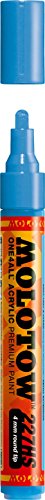 Molotow 227-HS Marker ONE4ALL, 4mm Spitze, 9,0ml, schockblau mittel von MOLOTOW