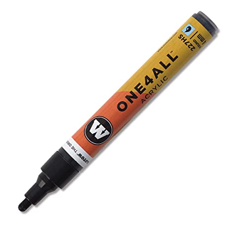 Molotow 227-HS Marker ONE4ALL, 4mm Spitze, 9,0ml, signalschwarz von MOLOTOW