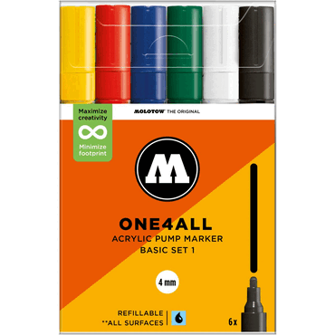 Molotow Acrylmarker One4All 227HS Basic Set 1 von Molotow