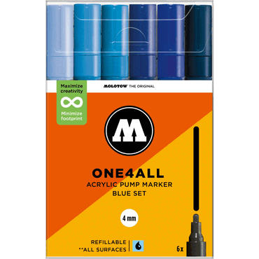 Molotow Acrylmarker One4All 227HS Blue Set Molotow Acrylmarker One4All 227HS Blue Set von Molotow