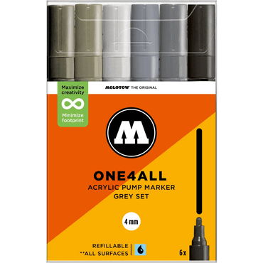 Molotow Acrylmarker One4All 227HS Grey Set Molotow Acrylmarker One4All 227HS Grey Set von Molotow