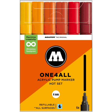 Molotow Acrylmarker One4All 227HS Hot Set Molotow Acrylmarker One4All 227HS Hot Set von Molotow