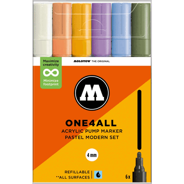 Molotow Acrylmarker One4All 227HS Pastel Modern Set Molotow Acrylmarker One4All 227HS Pastel Modern Set von Molotow