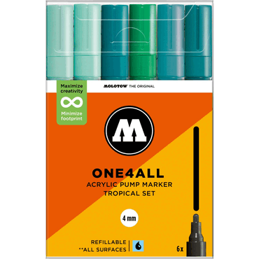 Molotow Acrylmarker One4All 227HS Tropical Set von Molotow