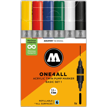 Molotow Acrylmarker One4All Twin Basic Set 1 von Molotow