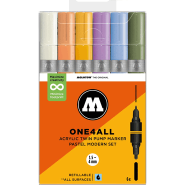 Molotow Acrylmarker One4All Twin Pastel Modern Set Molotow Acrylmarker One4All Twin Pastel Modern Set von Molotow