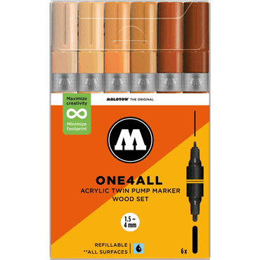 Molotow Acrylmarker One4All Twin Wood Set Molotow Acrylmarker One4All Twin Wood Set von Molotow
