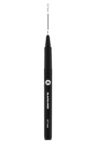 Molotow Blackliner - Metallspitzen 0.05 mm - 1 mm, Wasserbeständig, Schwarz, Markierstift Molotow Blackliner - Metallspitzen 0.05 mm - 1 mm, Wasserbeständig, Schwarz, Markierstift von Molotow