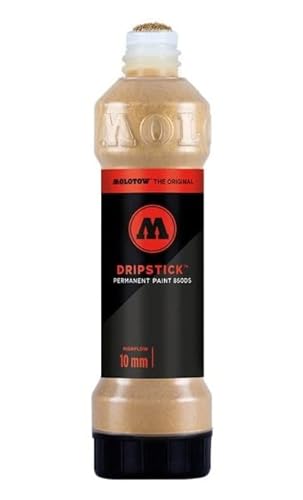 Molotow Dripstick Permanent Paint 860DS – Alkoholbasierter glänzender Marker (Gold) von Molotow