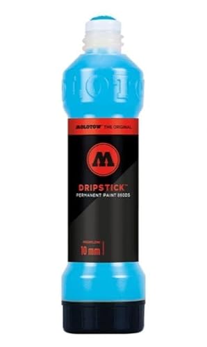 Molotow Dripstick Permanentfarbe 860DS – Alkoholbasierter glänzender Marker (Shock Blue Middle) von Molotow