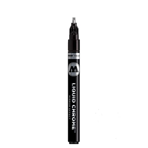 Molotow Flüssiger Chrom-Kalligraphie-Marker, 3 mm, Spiegeleffekt-Tintenstift, metallisch, MT703106 von Molotow