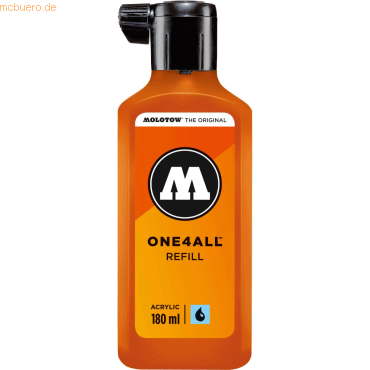 Molotow Nachfülltinte One4All für Permanentmarker 180ml dare orange Molotow Nachfülltinte One4All für Permanentmarker 180ml dare orange von Molotow
