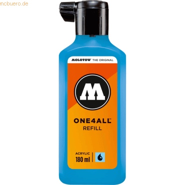 Molotow Nachfülltinte One4All für Permanentmarker 180ml schockblau mit von Molotow