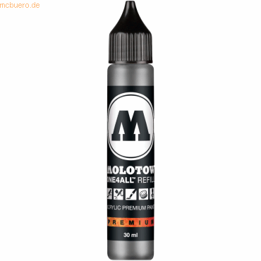 Molotow Nachfülltinte One4All für Permanentmarker 30ml cool grey paste von Molotow